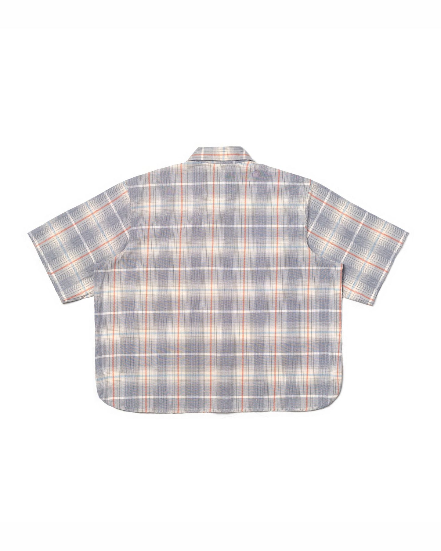 NOMIZU SHIRT PATTERN CREAM BLUE