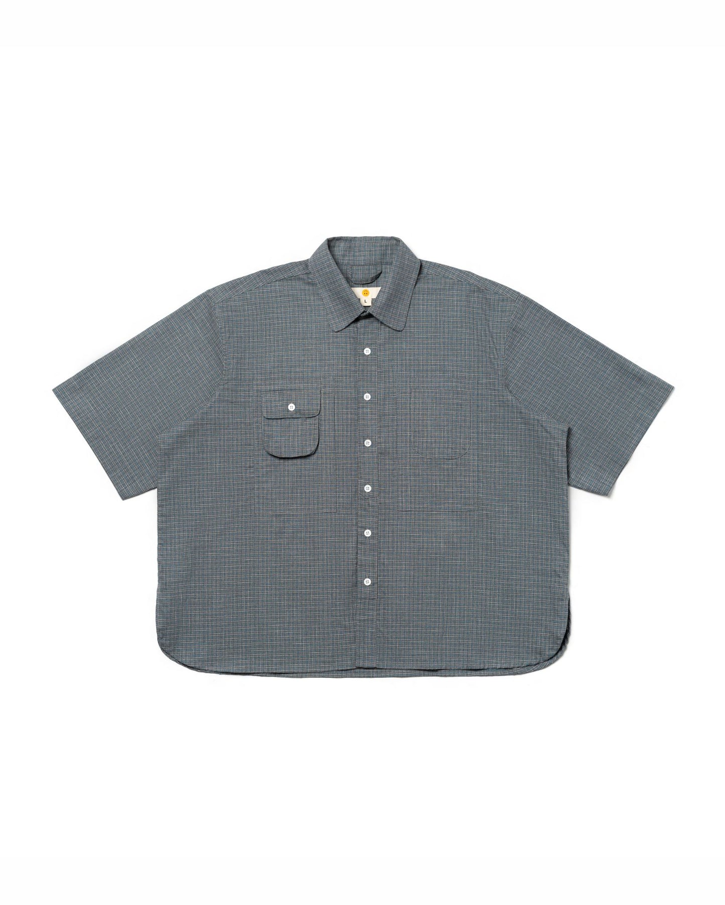 NOMIZU SHIRT PLAID GRAY‎ ‎ ‎