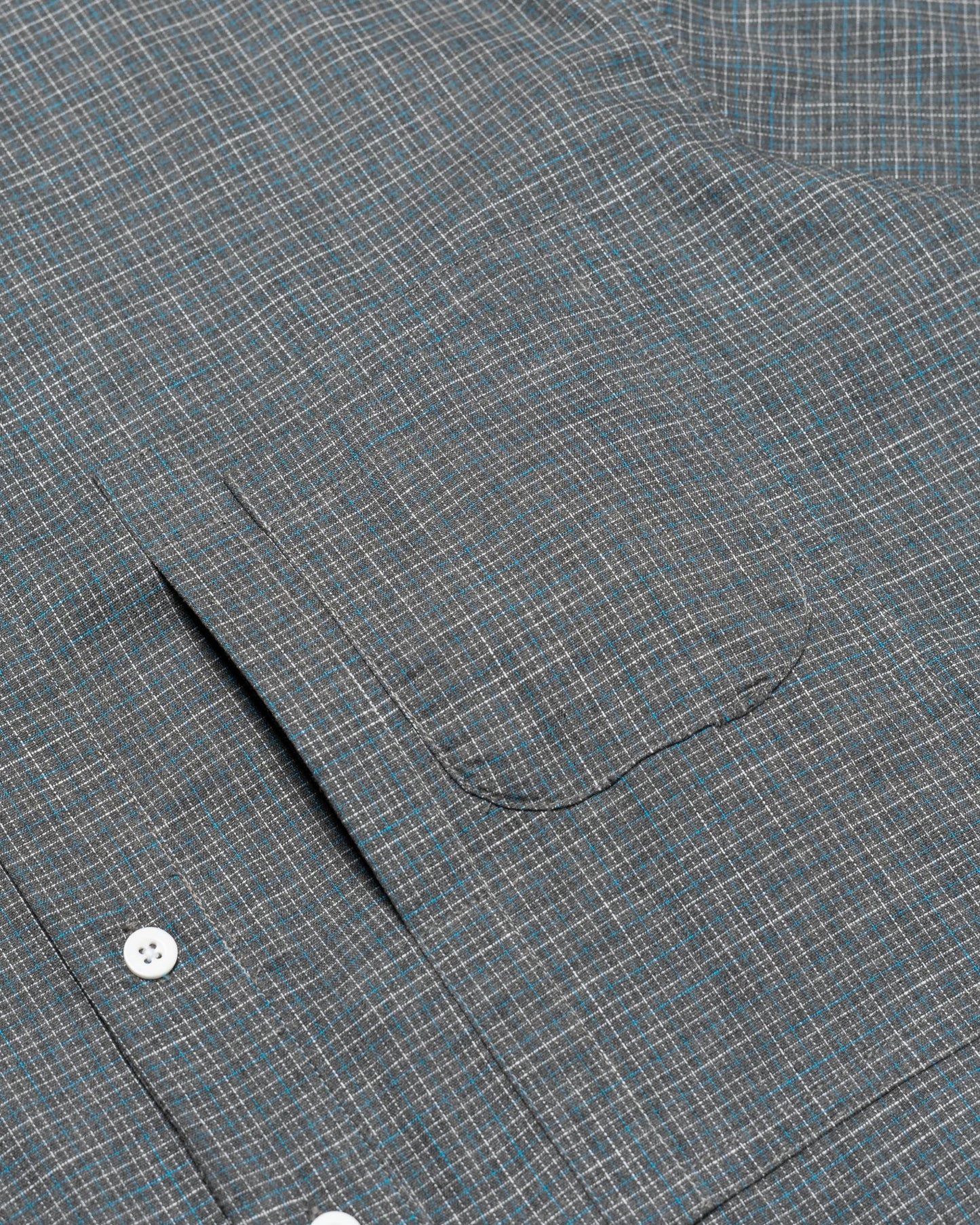 NOMIZU SHIRT PLAID GRAY‎ ‎ ‎