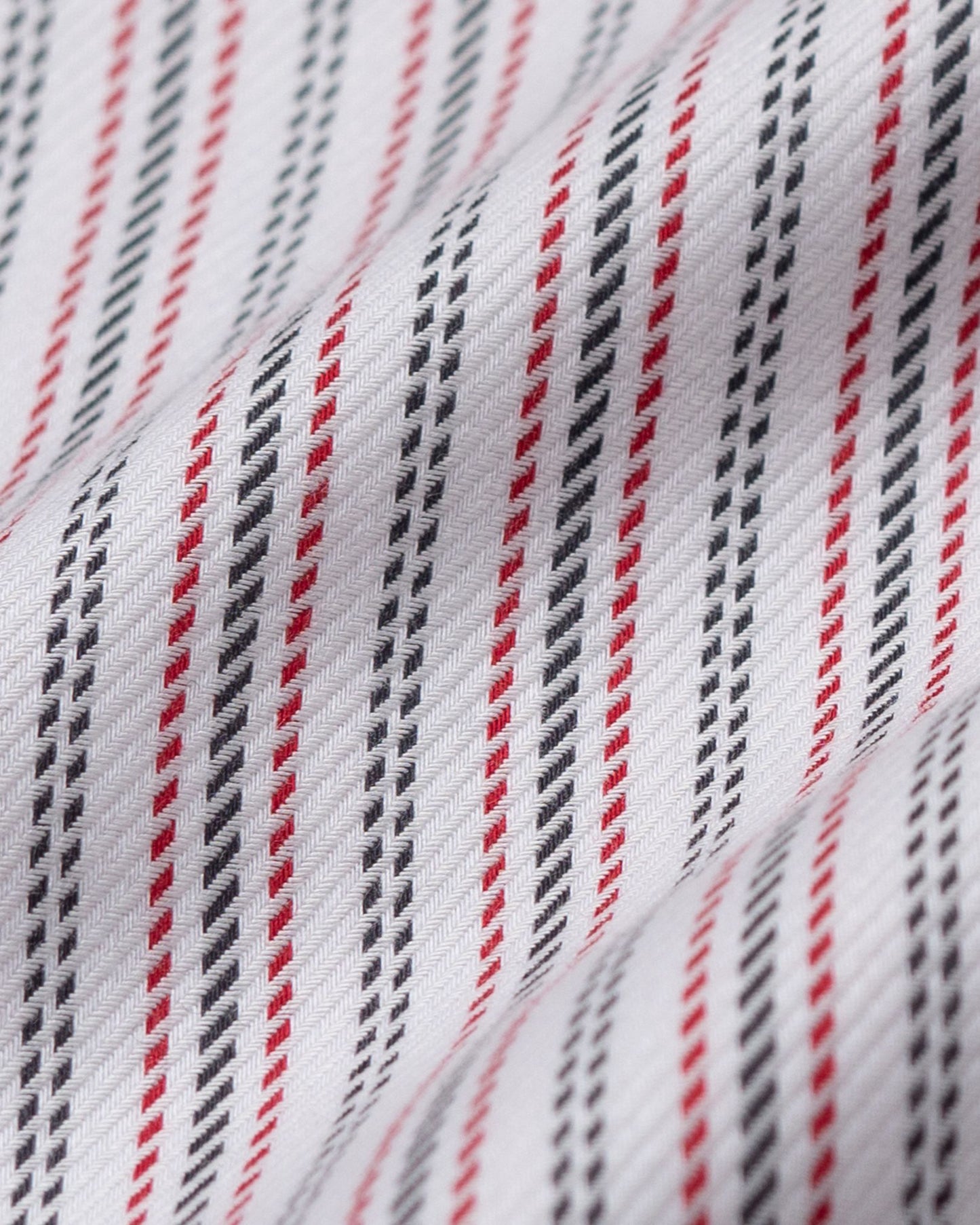 NOMIZU SHIRT STRIPES WHITE