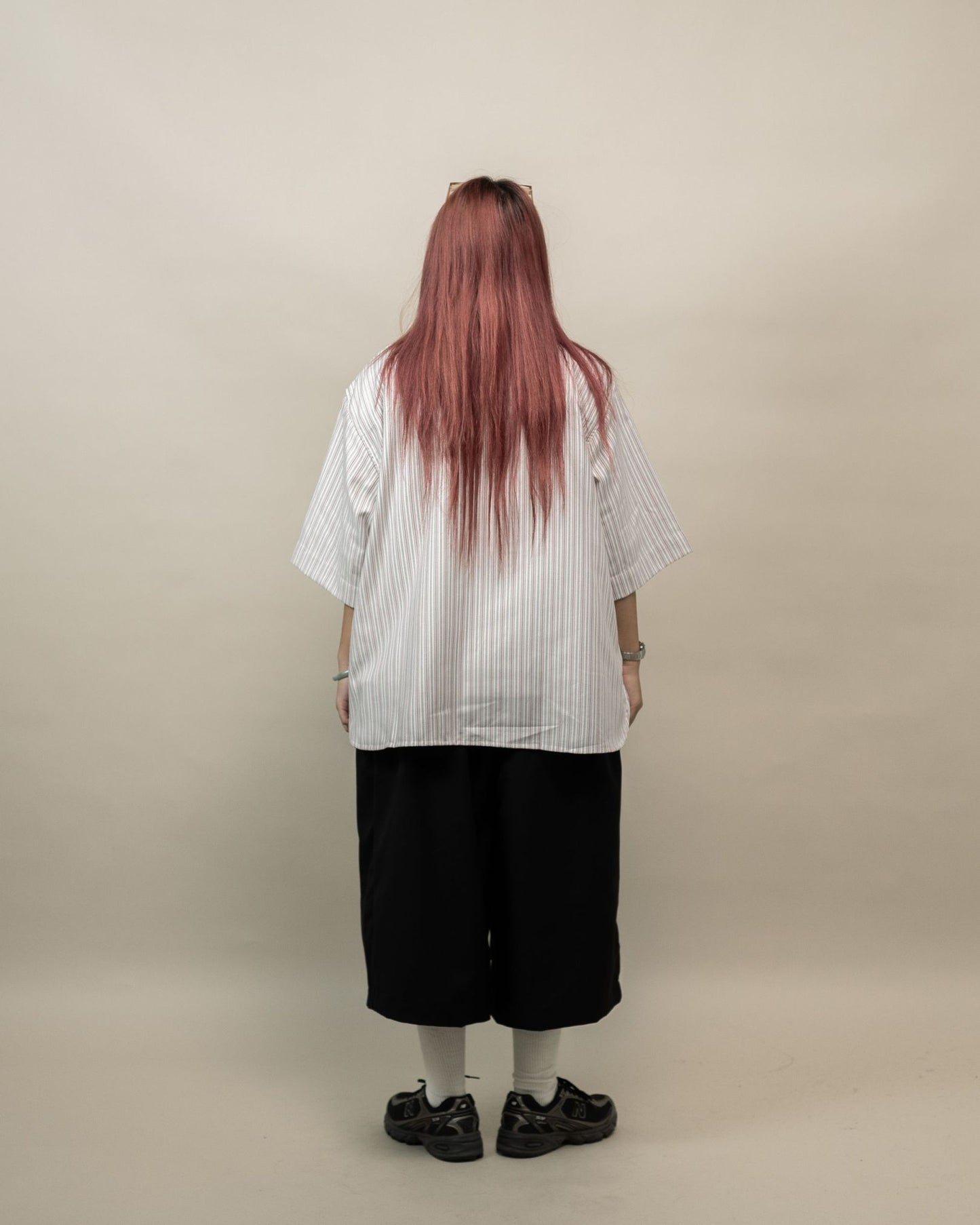 NAKANO SHIRT STRIPES WHITE
