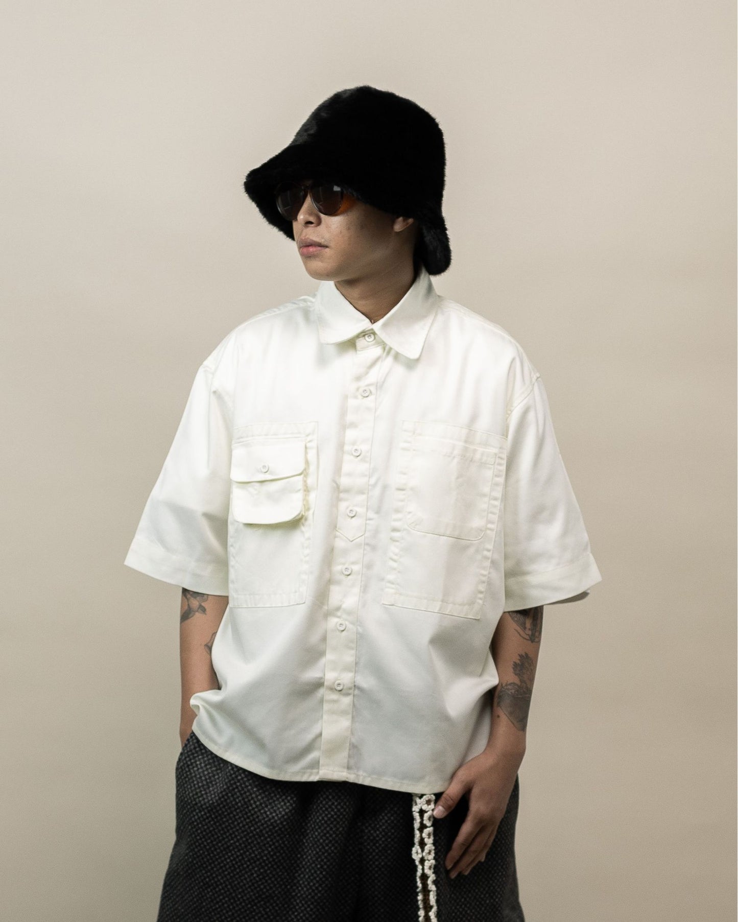 NOMIZU SHIRT WHITE