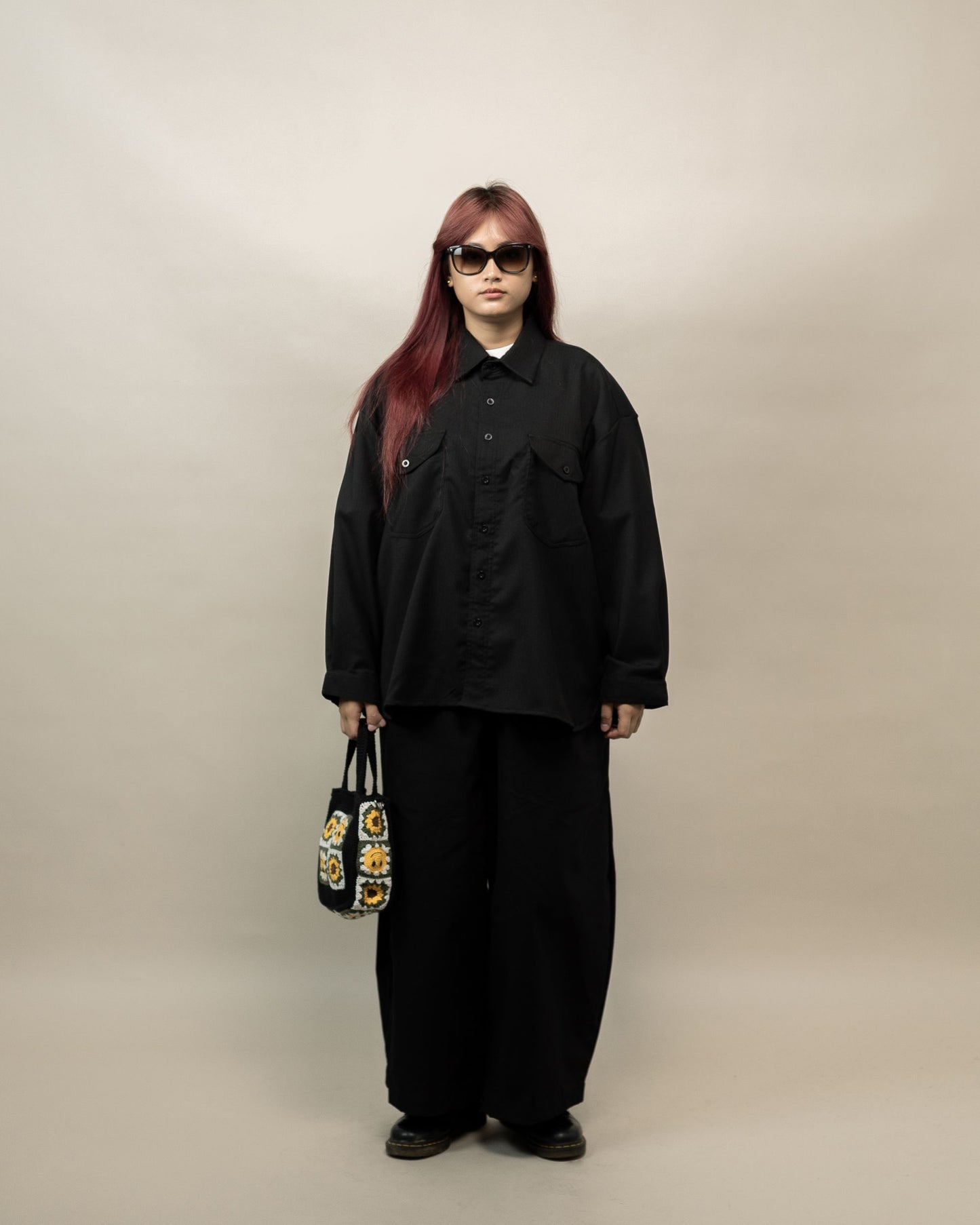 LEDO L/S SEMI WOOL BLACK‎ ‎