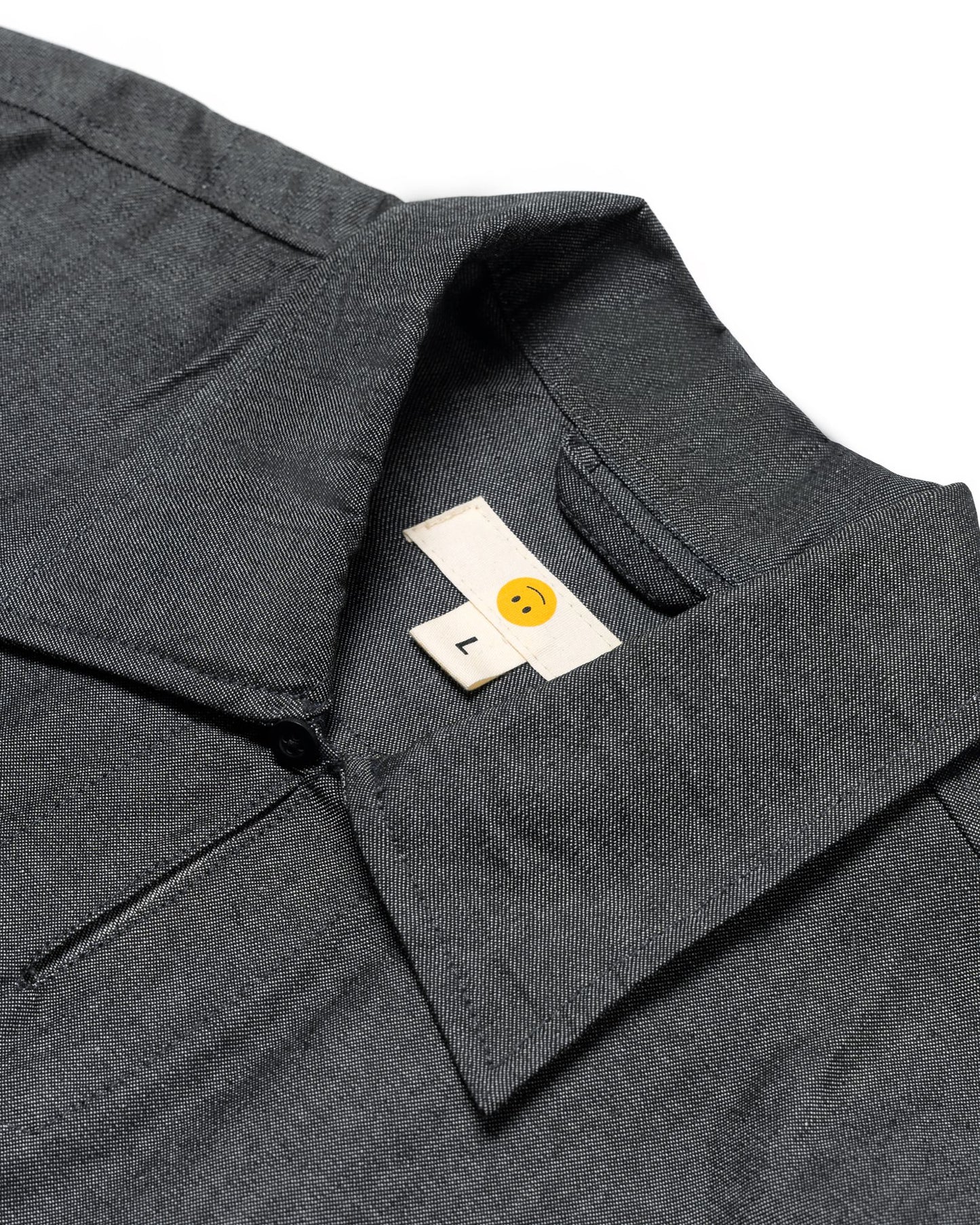 PULLOVER SHIRT DENIM BLACK