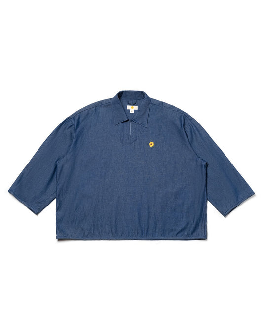 PULLOVER SHIRT DENIM BLUE