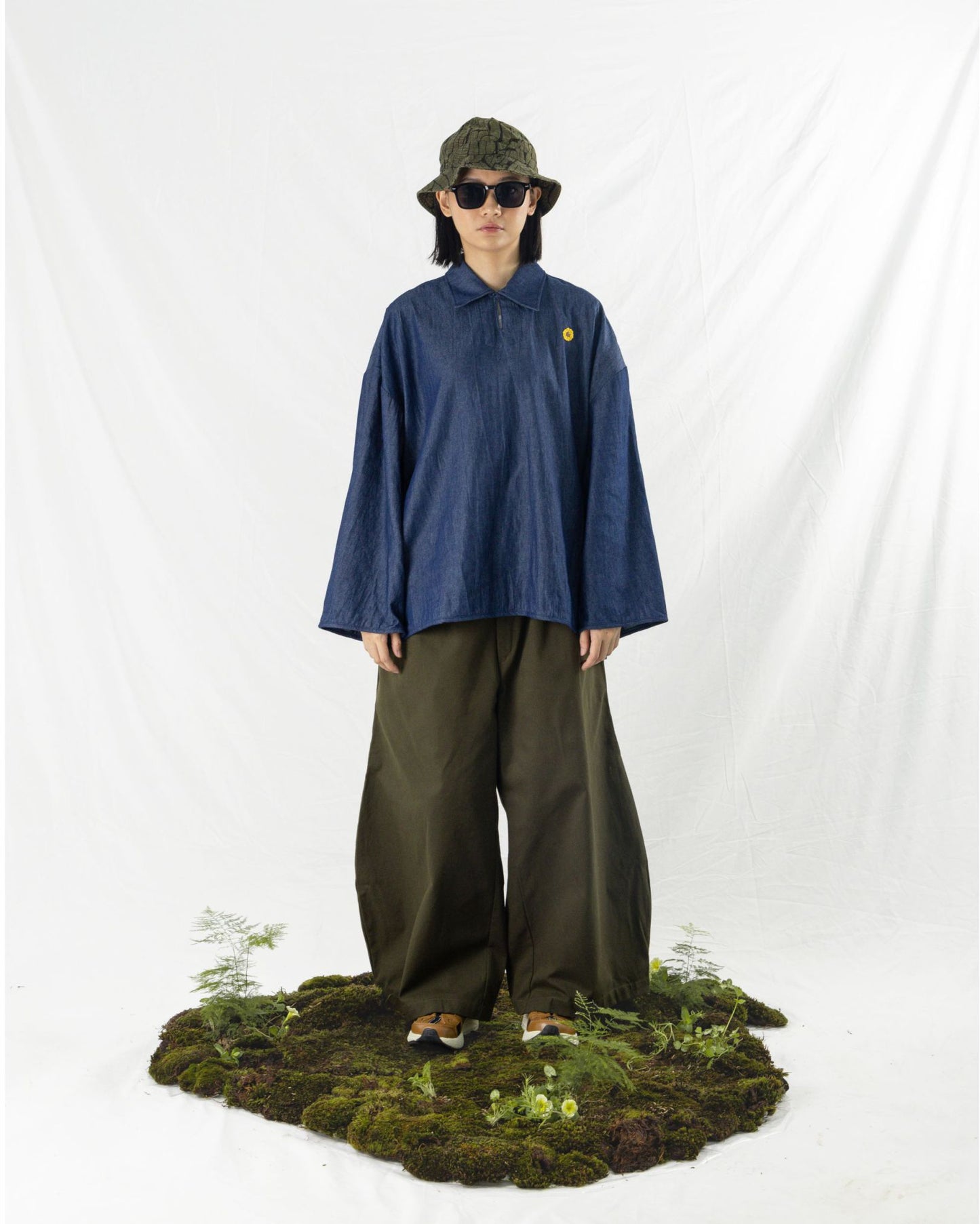 PULLOVER SHIRT DENIM BLUE