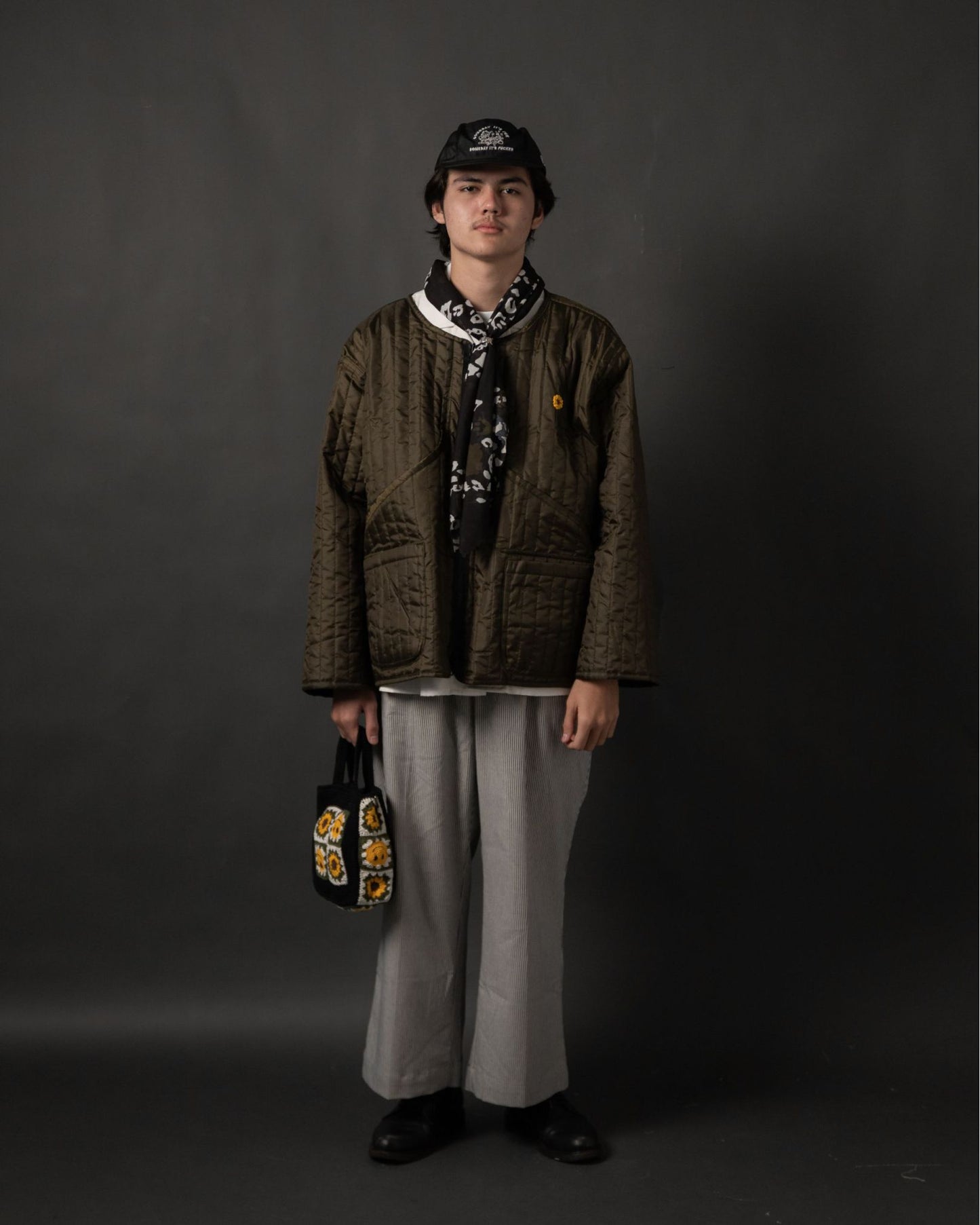 QUILT LINER OLIVE TNOI‎