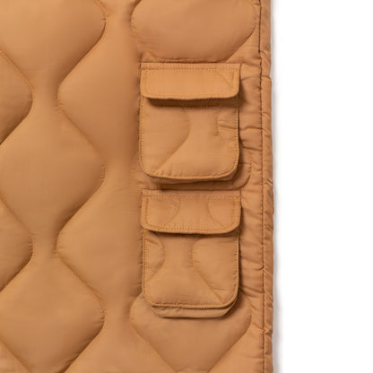 LIGHT BROWN QUILT PANTS