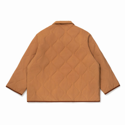 LIGHT BROWN QUILT PULLOVER