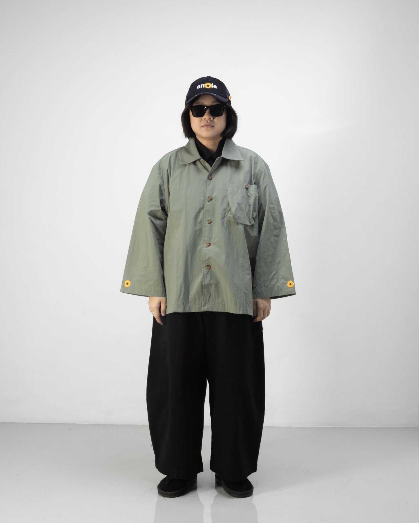 SABA OVERSHIRT GRAY/GREEN