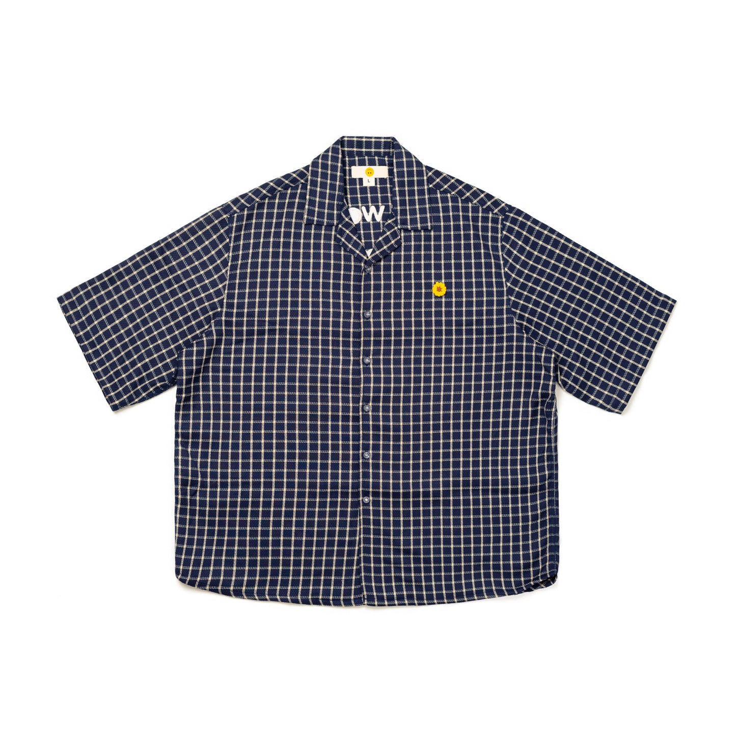 SHINKOIWA SHIRT CHECKERED NAVY