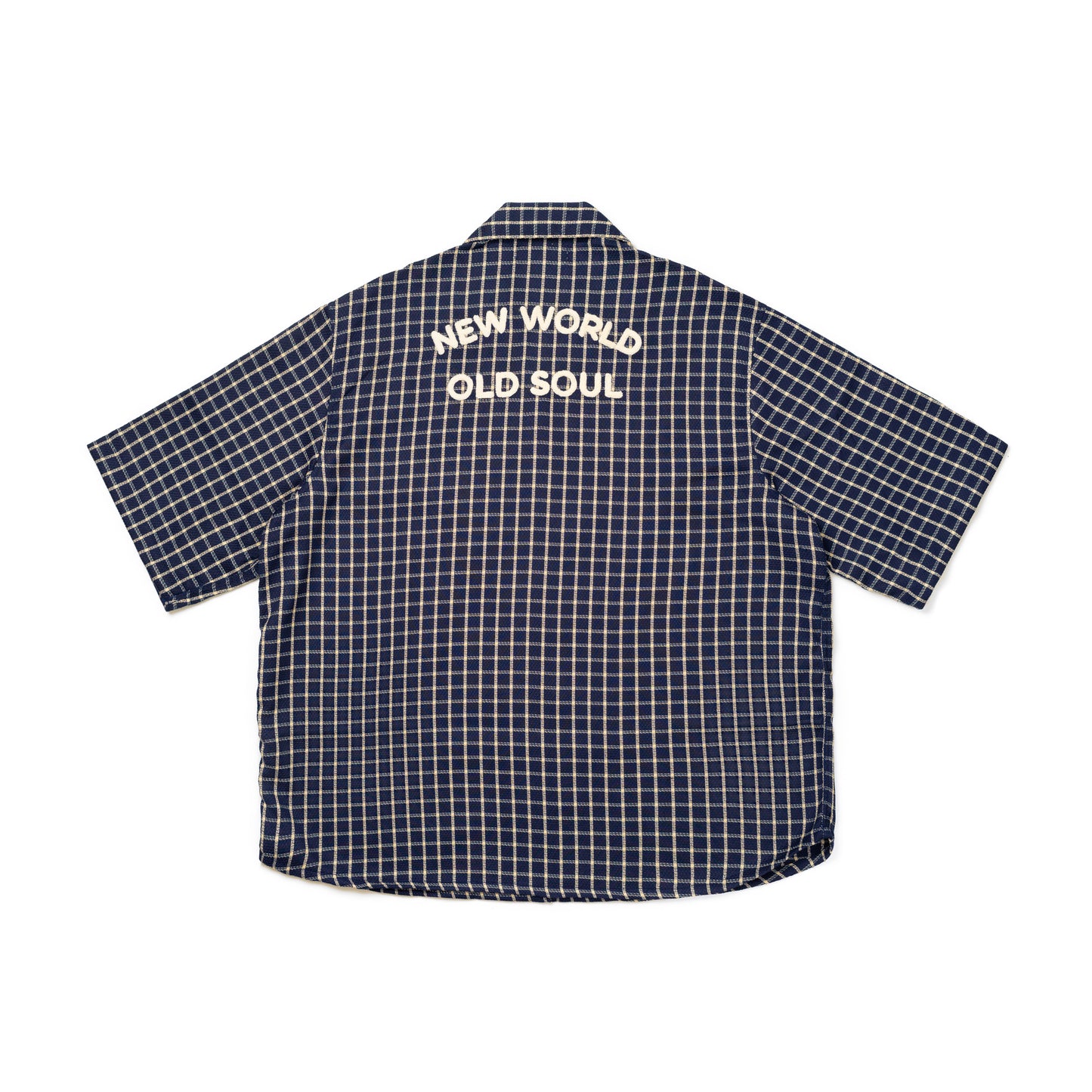 SHINKOIWA SHIRT CHECKERED NAVY