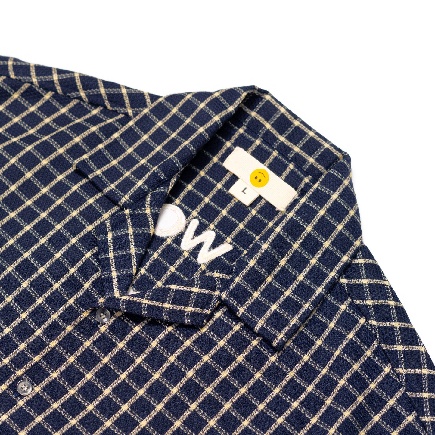 SHINKOIWA SHIRT CHECKERED NAVY