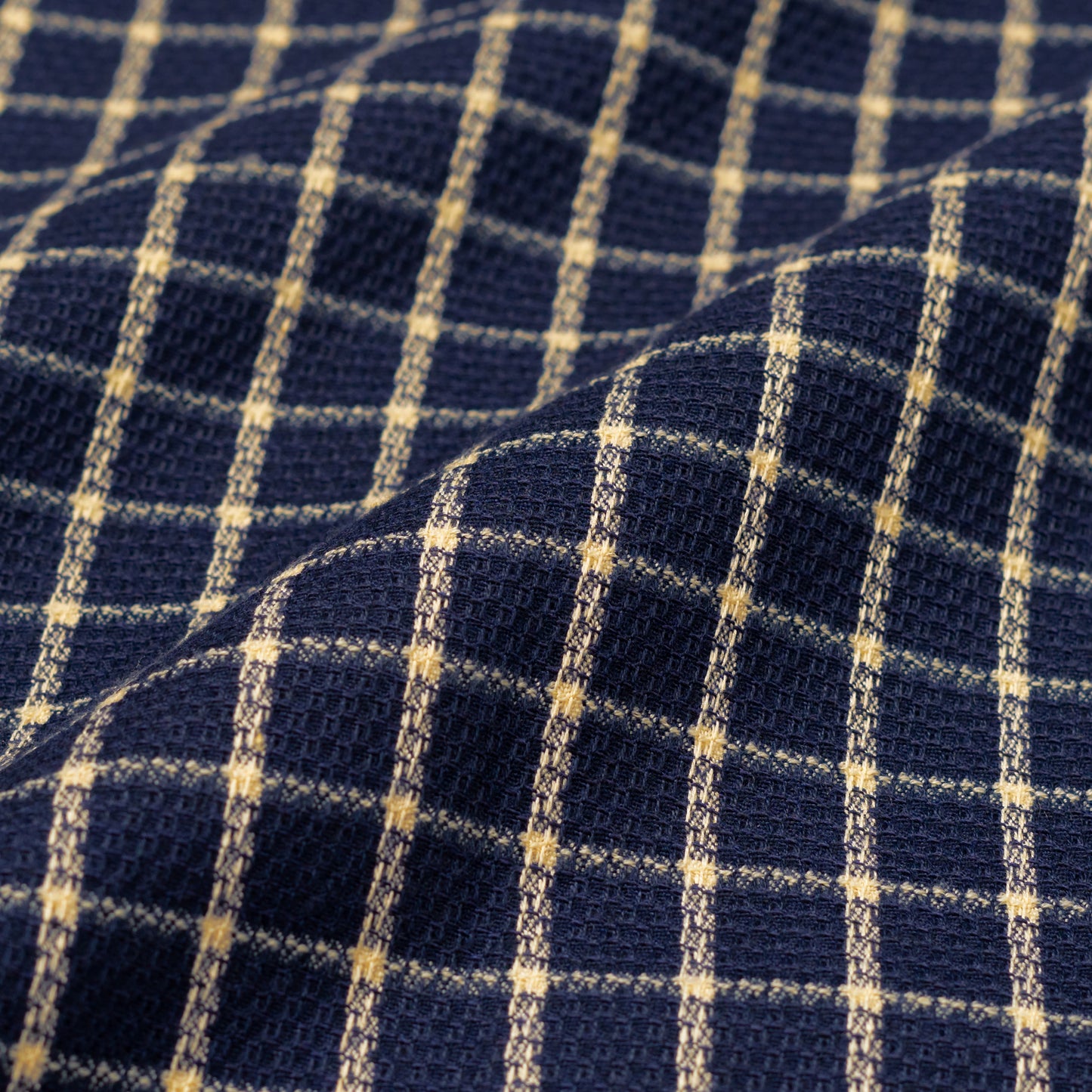 SHINKOIWA SHIRT CHECKERED NAVY