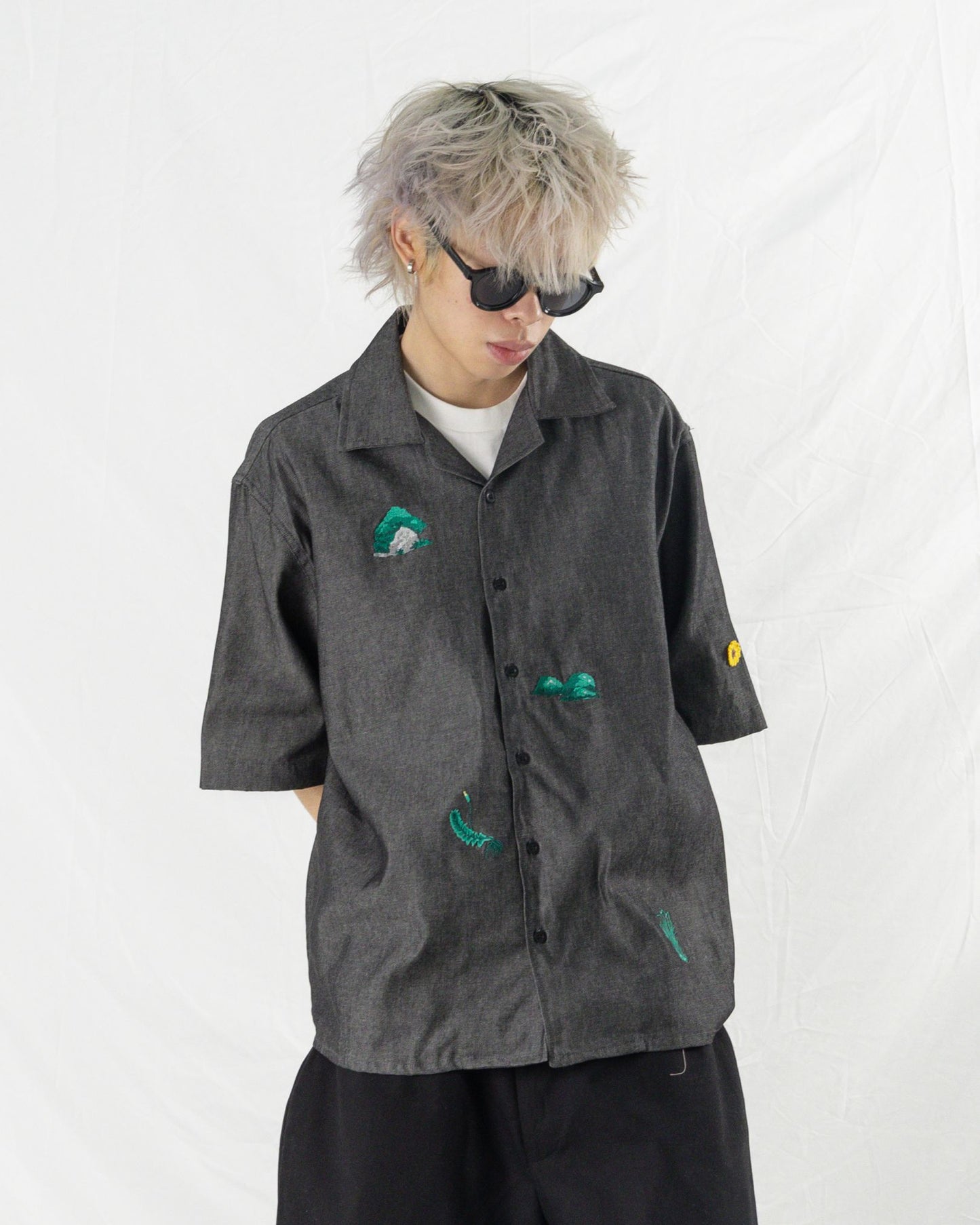 SHINKOIWA SHIRT DENIM BLACK NHNA
