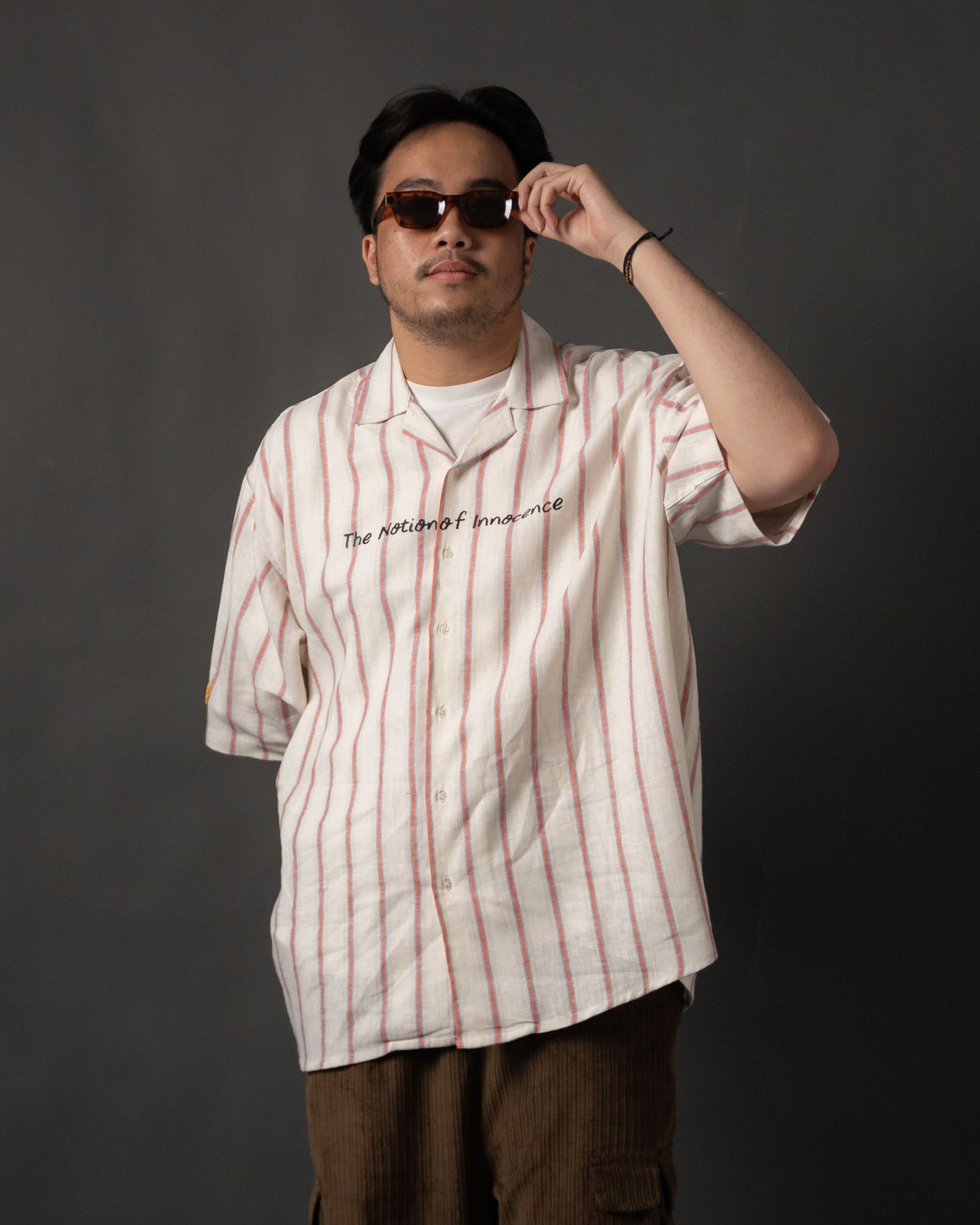 SHINKOIWA SHIRT LINEN STRIPES TNOI