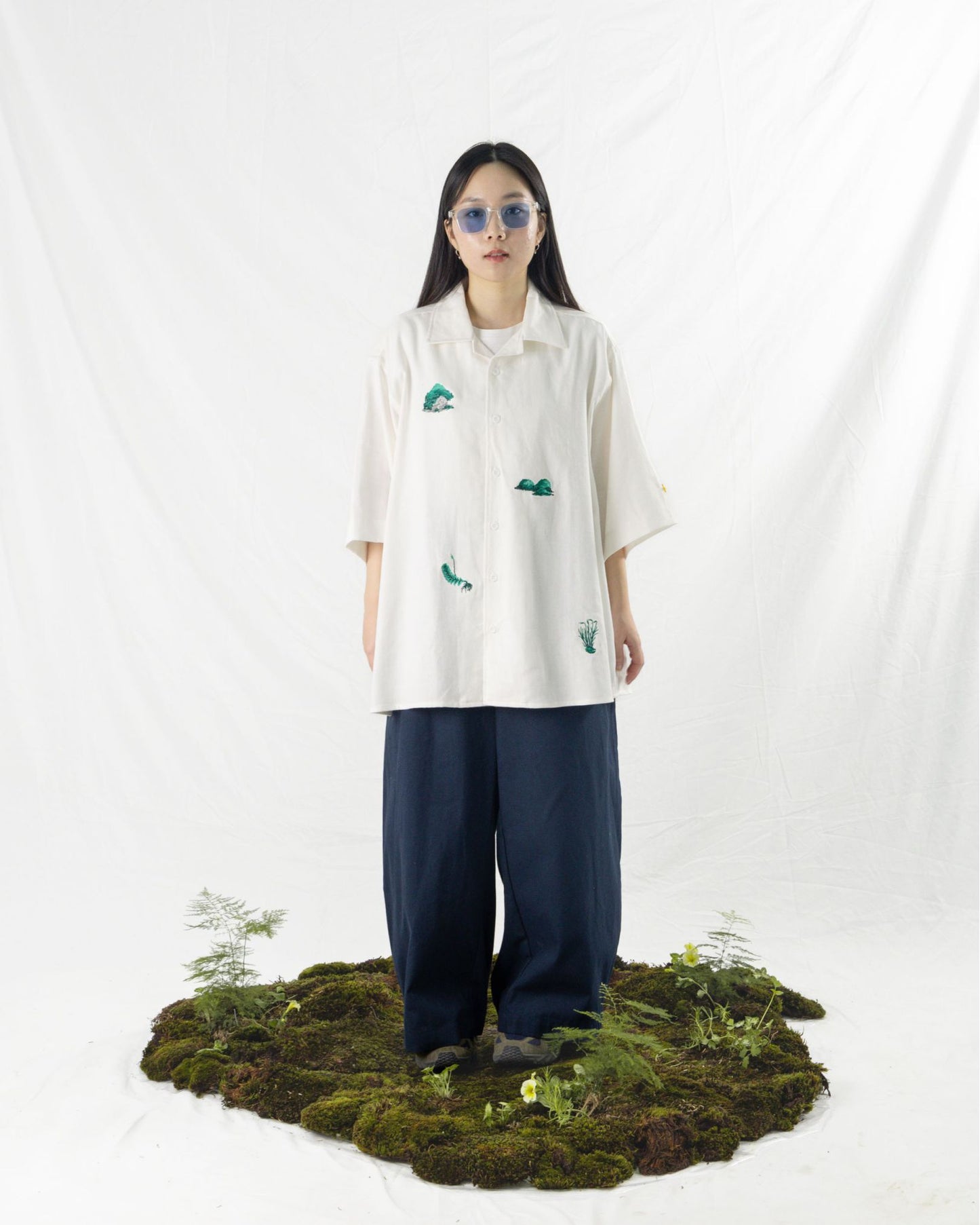 SHINKOIWA SHIRT LINEN WHITE NHNA