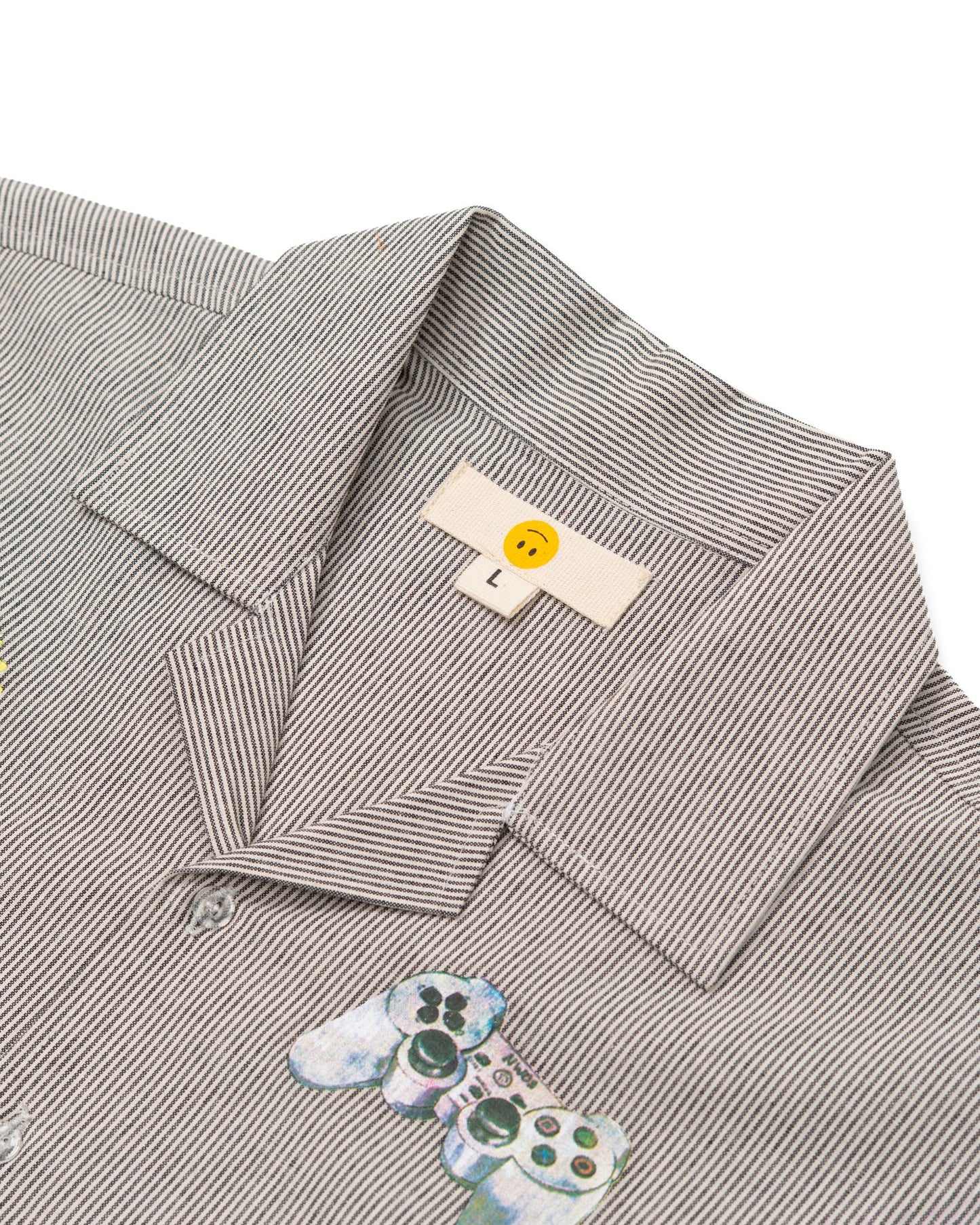 SHINKOIWA SHIRT STRIPES BLACK WHITE TNOI