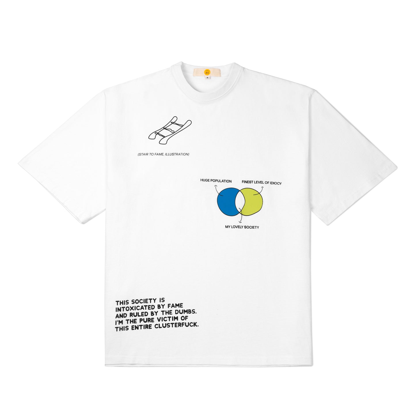 WHITE SOCIAL T-SHIRT