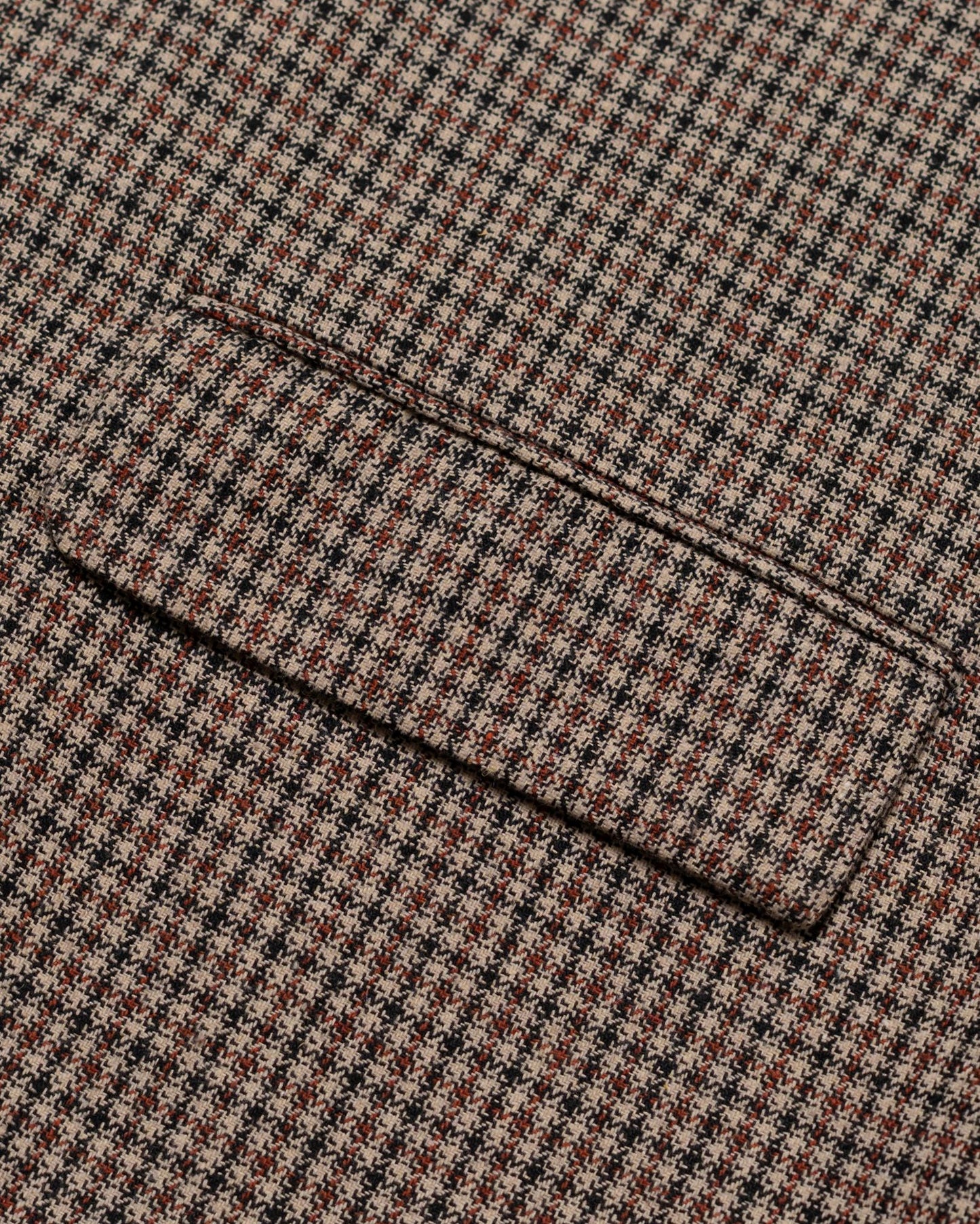 SPORTS JACKET SEMI WOOL CHECKERED BROWN