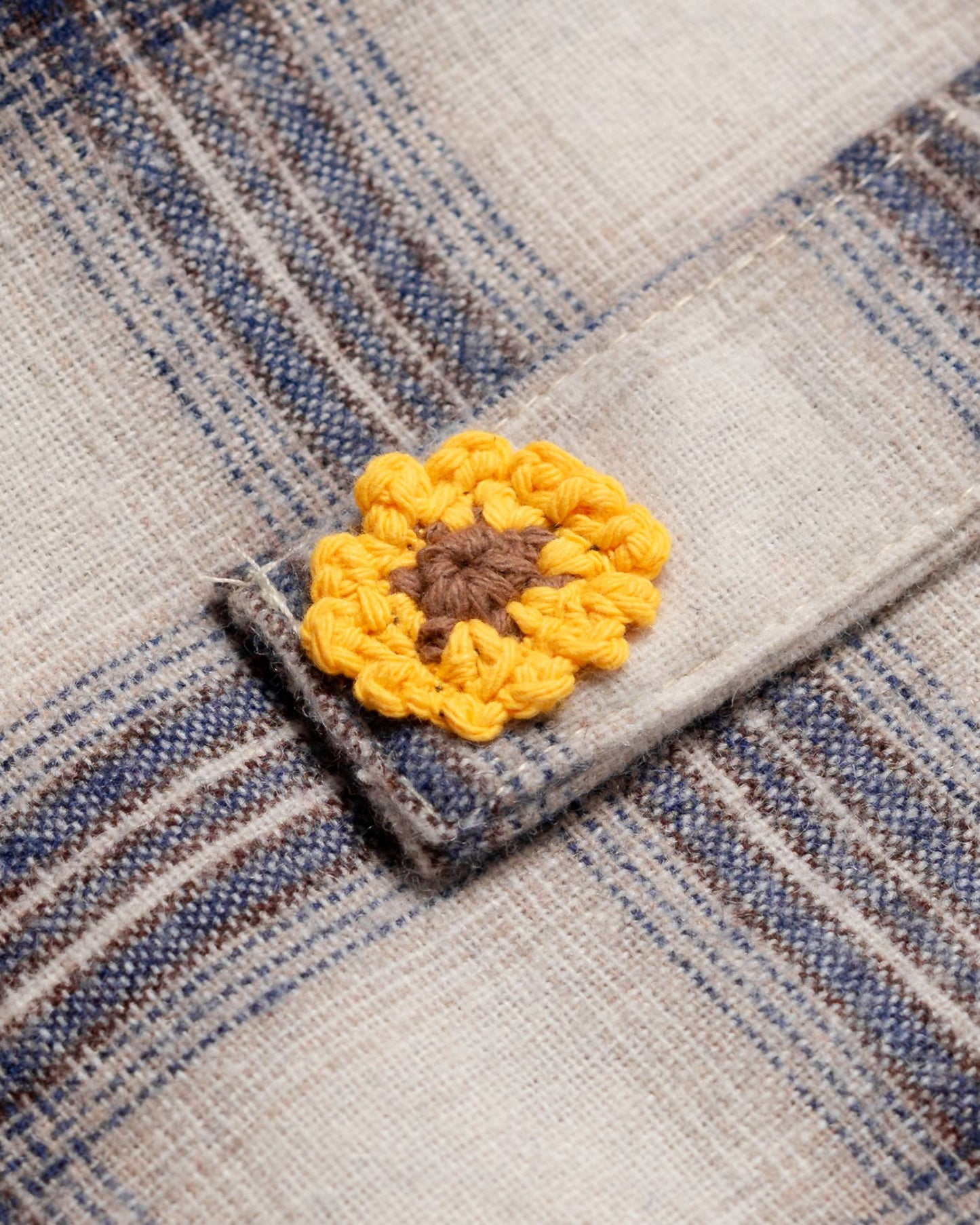 TORORU SHORTS SEMI WOOL CHECKERED BLUE