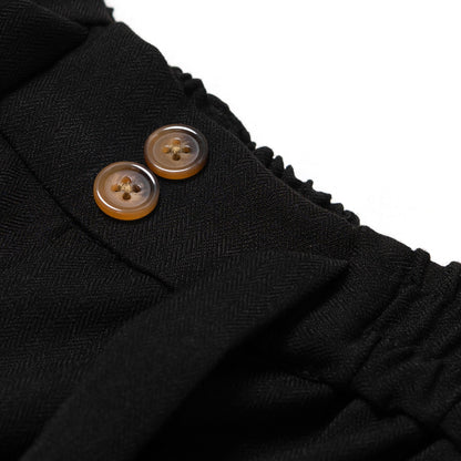 TORORU SHORTS SEMI WOOL BLACK