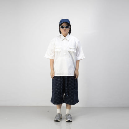 TORORU SHORTS SEMI WOOL KASURI PATTERN