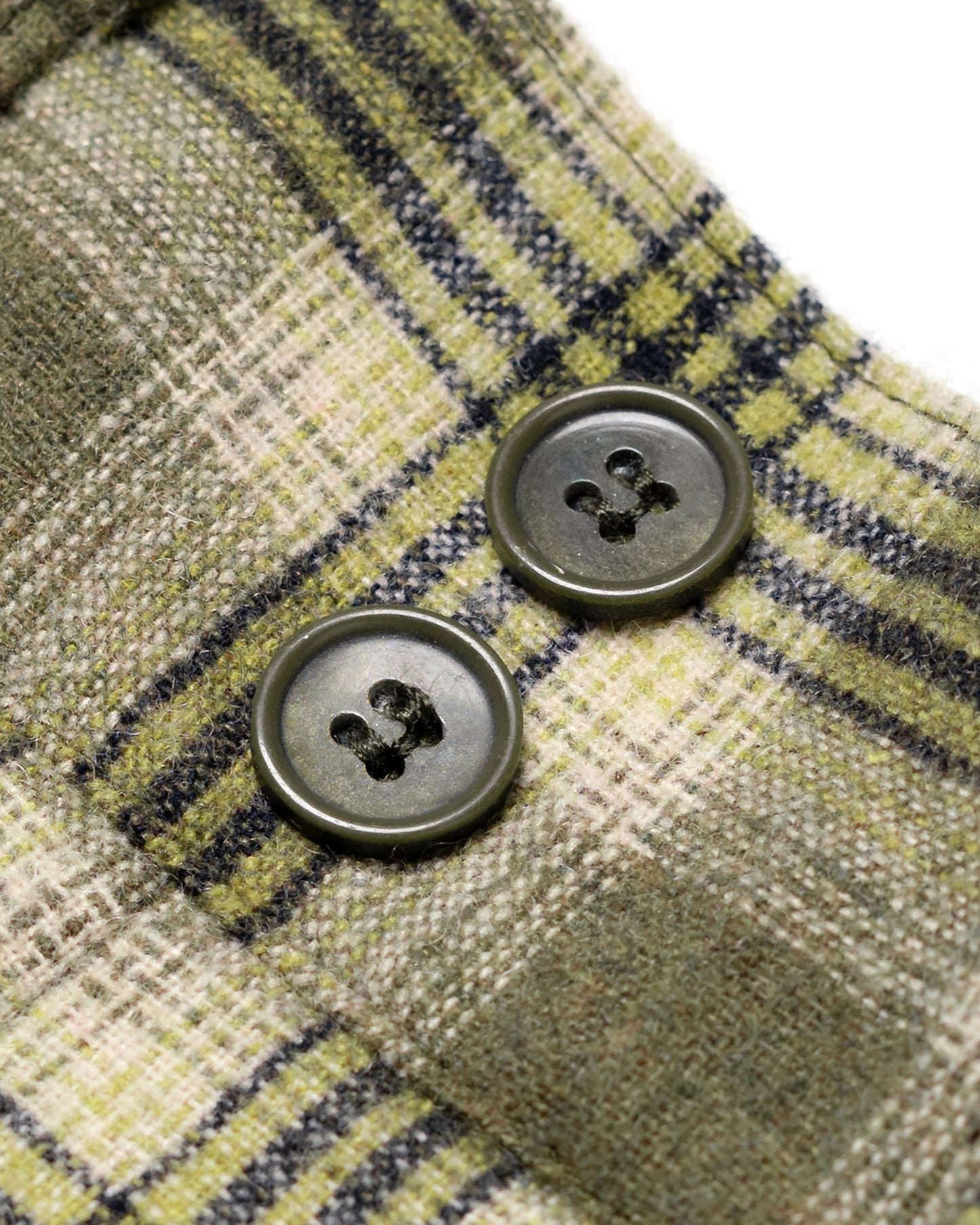 TORORU SHORTS SEMI WOOL CHECKERED GREEN