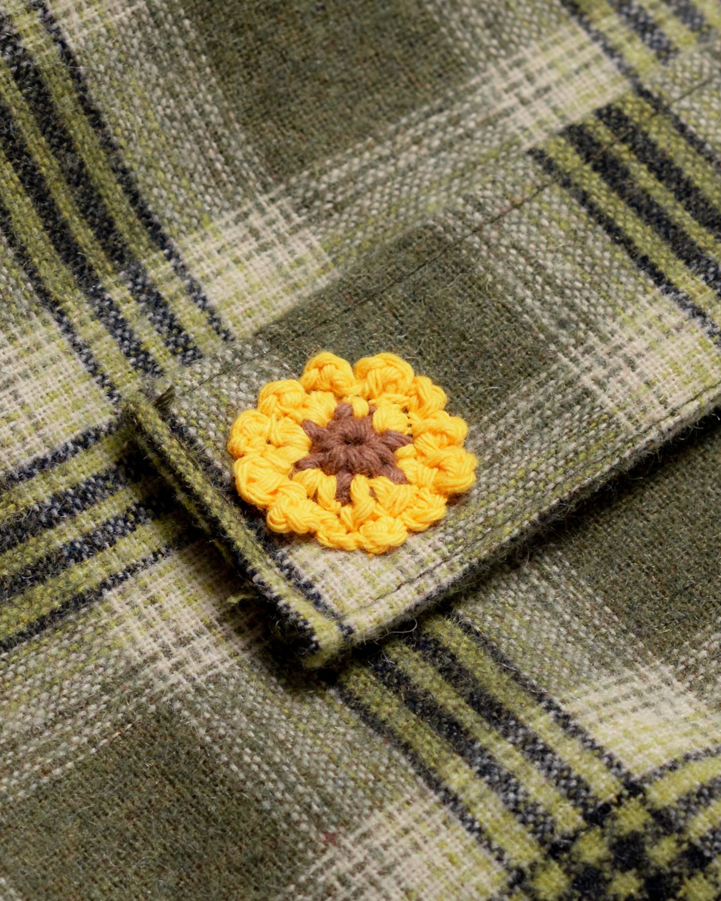 TORORU SHORTS SEMI WOOL CHECKERED GREEN