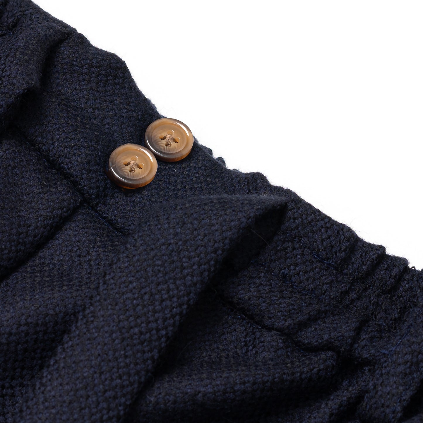 TORORU SHORTS SEMI-WOOL NAVY