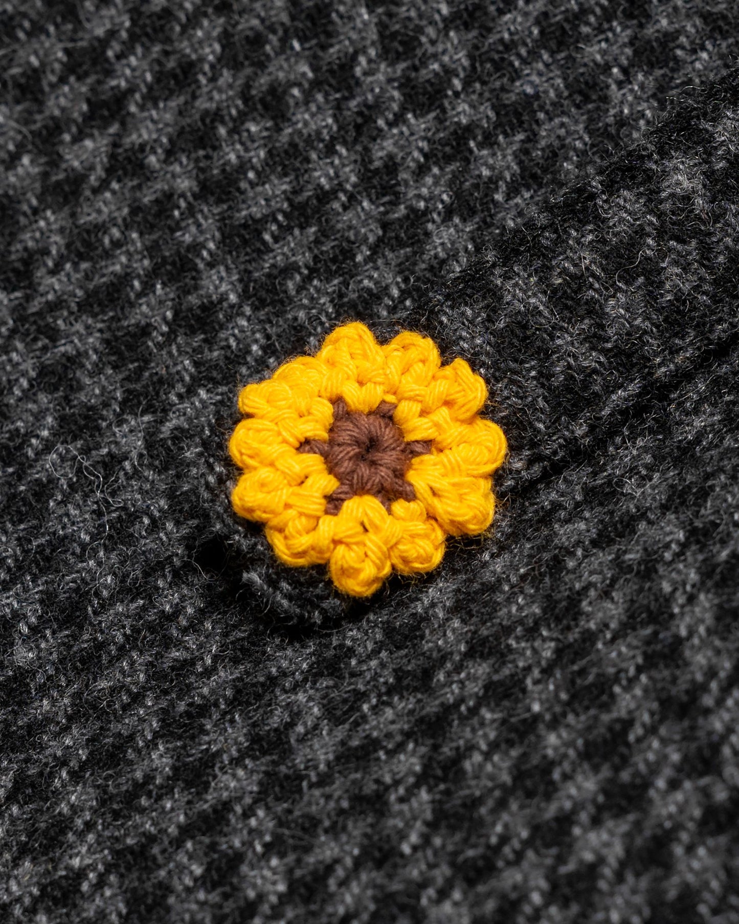 TORORU SHORTS SEMI WOOL PATTERN GRAY