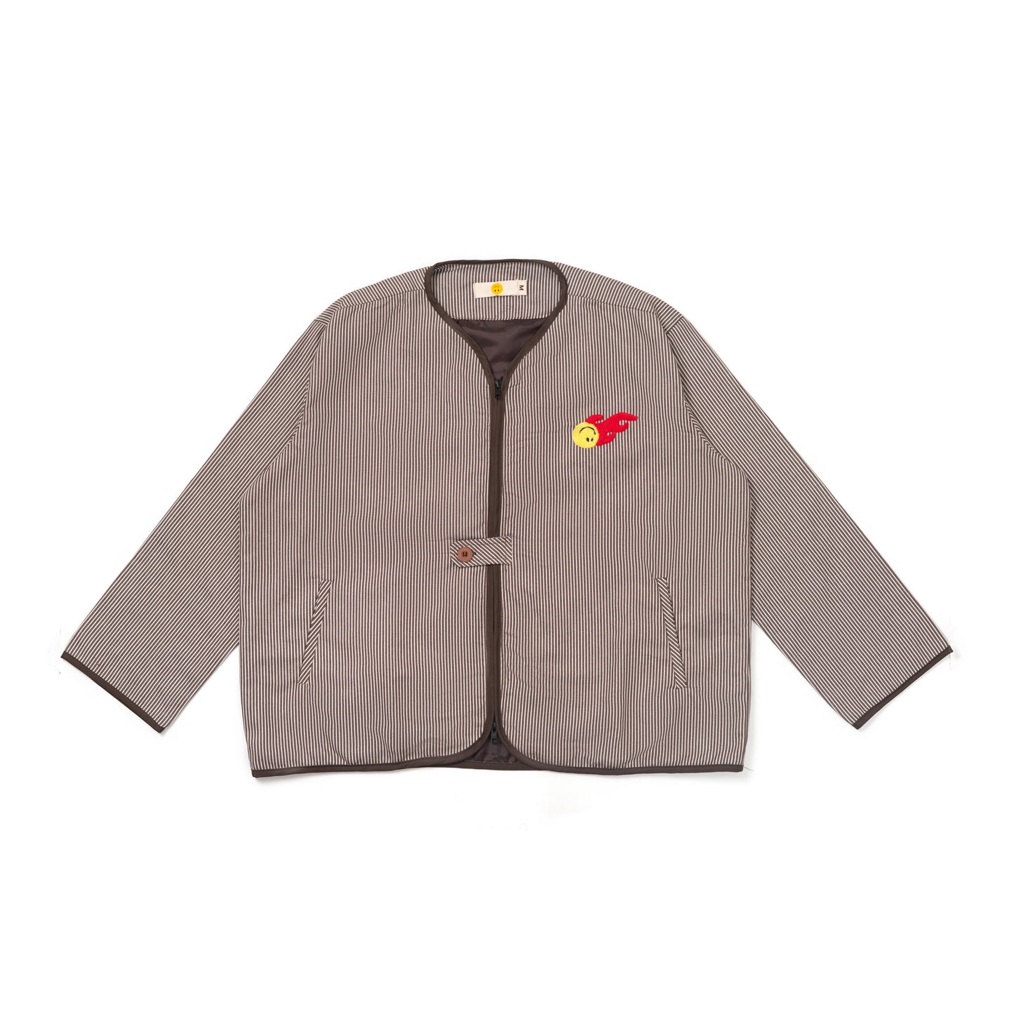 LINER JACKET HICKORY BROWN WHITE