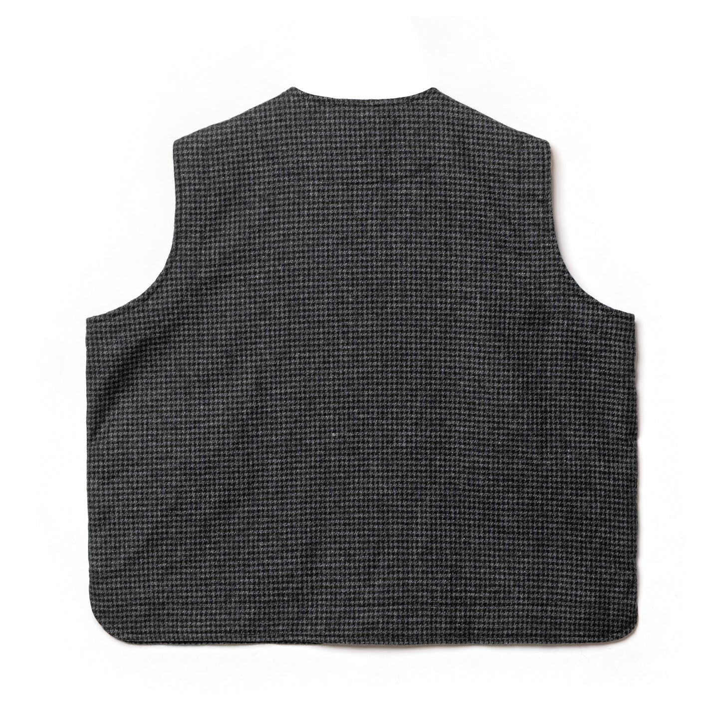 BURU VEST SEMI WOOL PATTERN GRAY