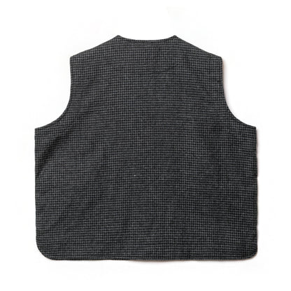 BURU VEST SEMI WOOL PATTERN GRAY