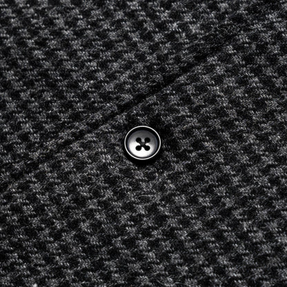 BURU VEST SEMI WOOL PATTERN GRAY