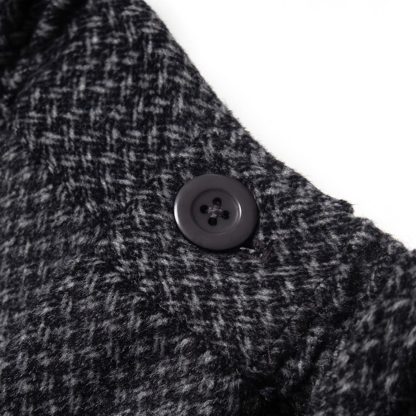 DAITA BARREL PANTS SEMI WOOL PATTERN GRAY