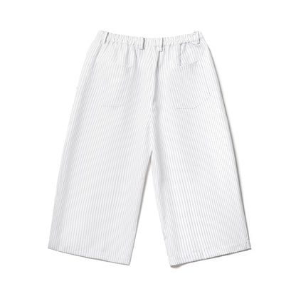 DAITA BARREL PANTS SEMI WOOL WHITE