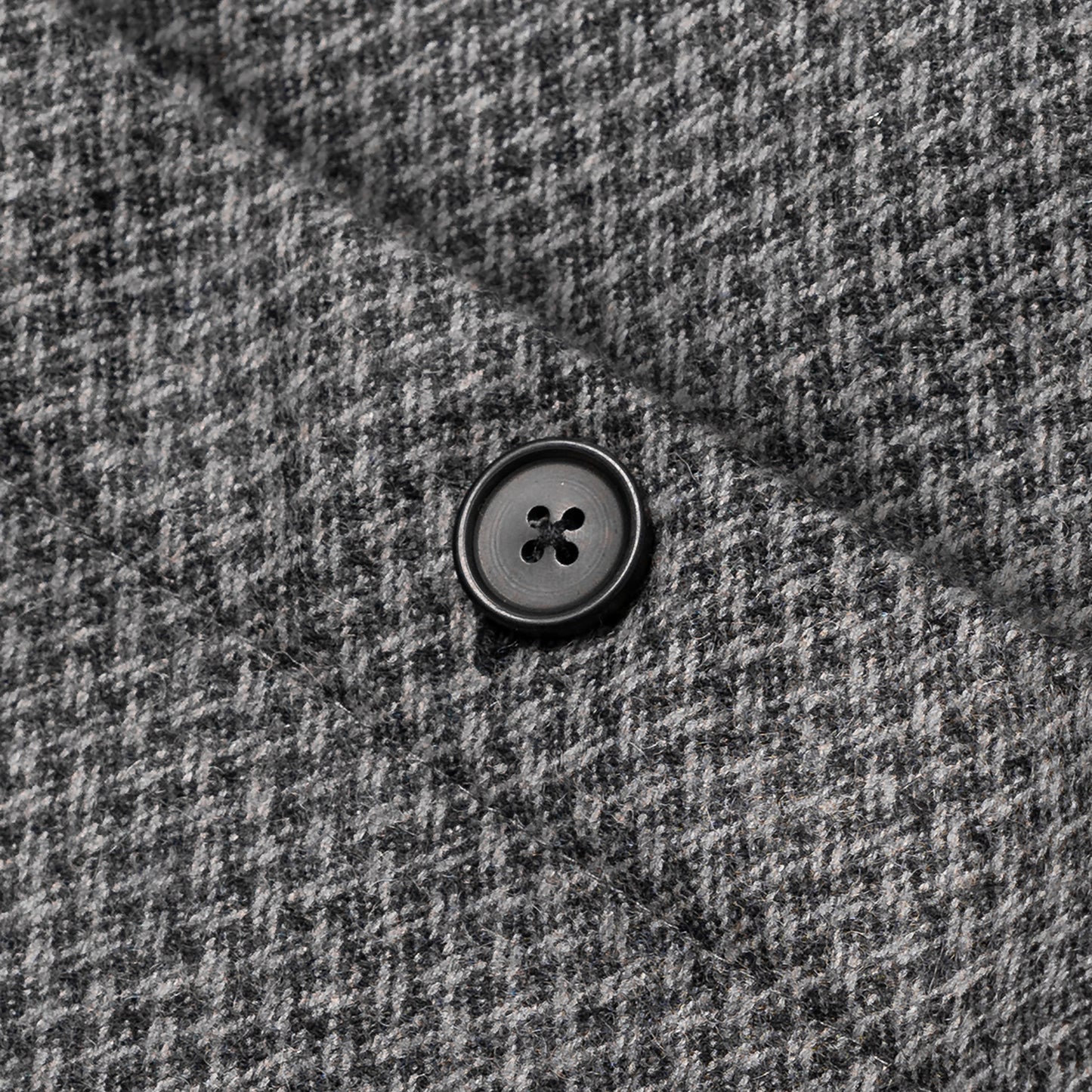 FOSHO VEST SEMI WOOL PATTERN GRAY