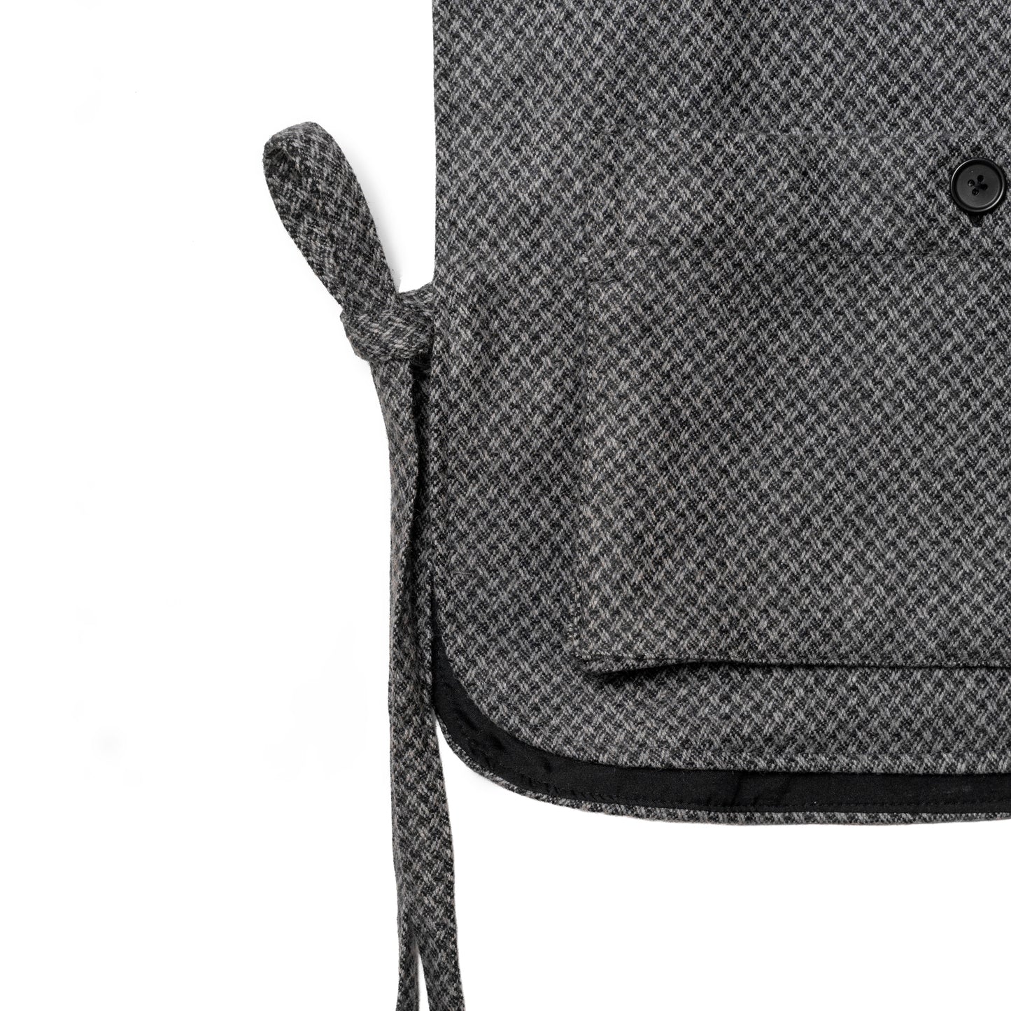 FOSHO VEST SEMI WOOL PATTERN GRAY