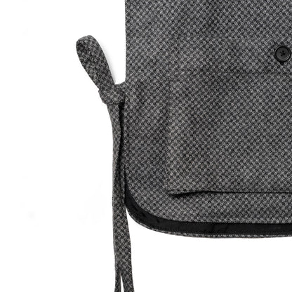 FOSHO VEST SEMI WOOL PATTERN GRAY