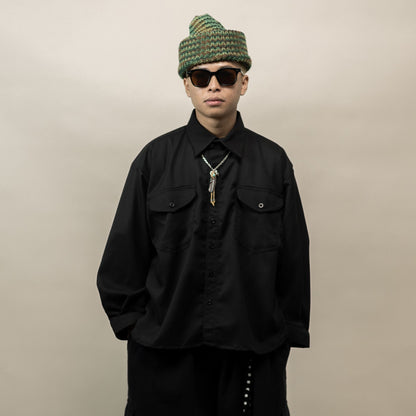 LEDO L/S SEMI WOOL BLACK‎ ‎