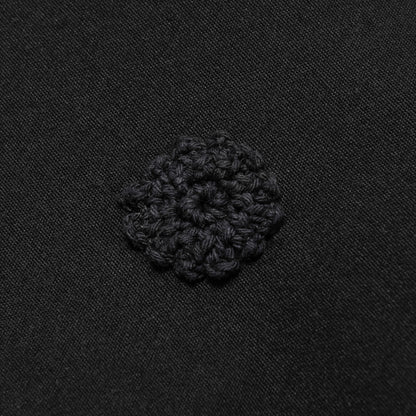 LEJA QUARTER ZIP SHIRT BLACK