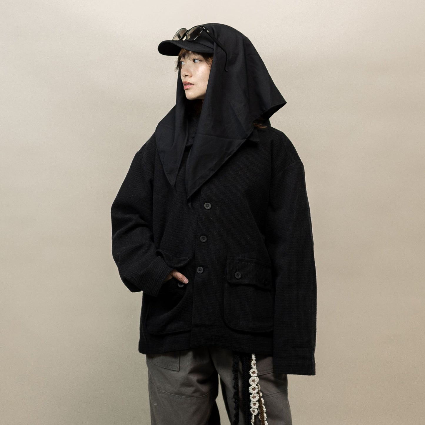 MEIDAIMAE JACKET BLACK‎ ‎ ‎