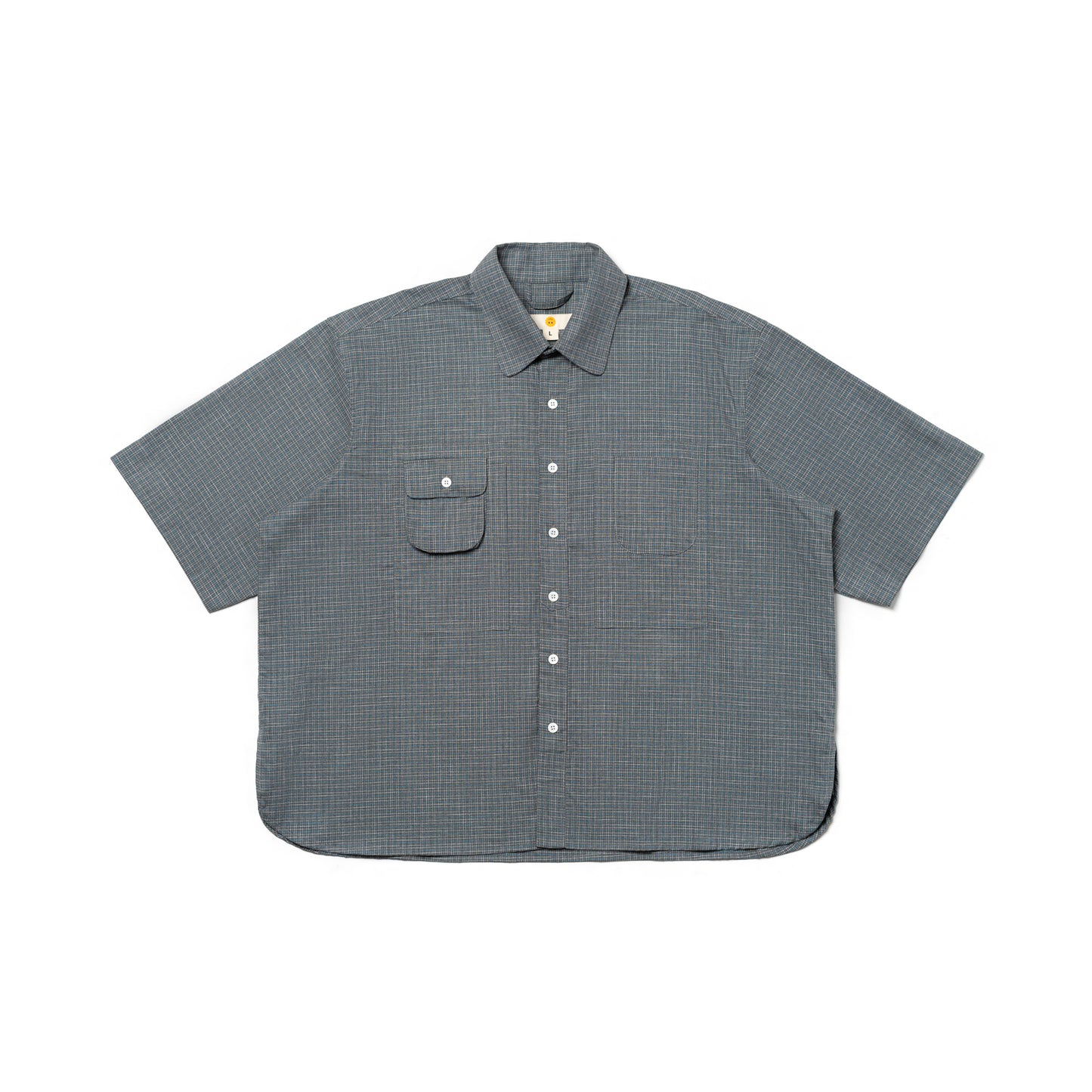 NOMIZU SHIRT PLAID GRAY‎ ‎ ‎