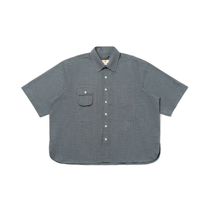 NOMIZU SHIRT PLAID GRAY‎ ‎ ‎