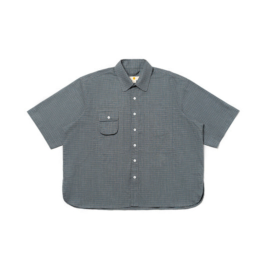 NOMIZU SHIRT PLAID GRAY‎ ‎ ‎