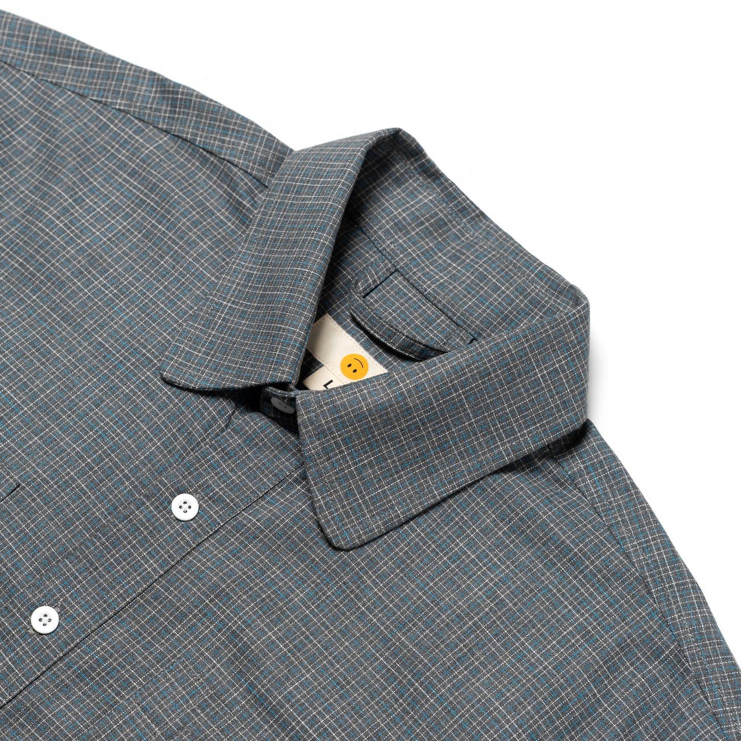 NOMIZU SHIRT PLAID GRAY‎ ‎ ‎