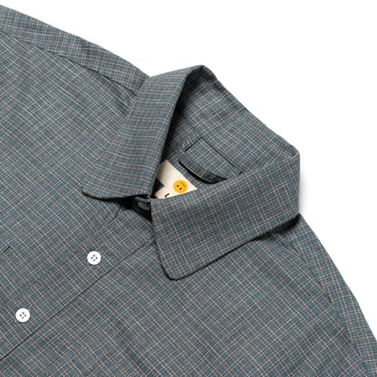 NOMIZU SHIRT PLAID GRAY‎ ‎ ‎