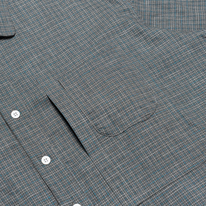 NOMIZU SHIRT PLAID GRAY‎ ‎ ‎