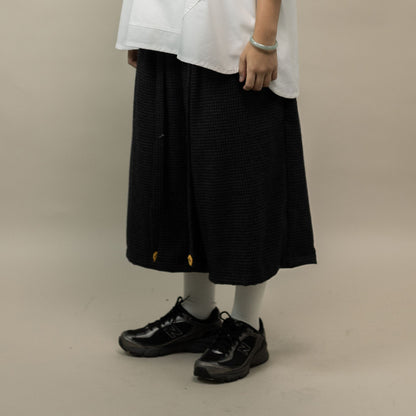 TORORU SHORTS SEMI WOOL PATTERN GRAY